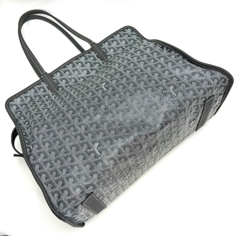 GOYARD hardy灰色Y字滿印子母托特包 40*30*17  9新 配件塵袋墊板-4