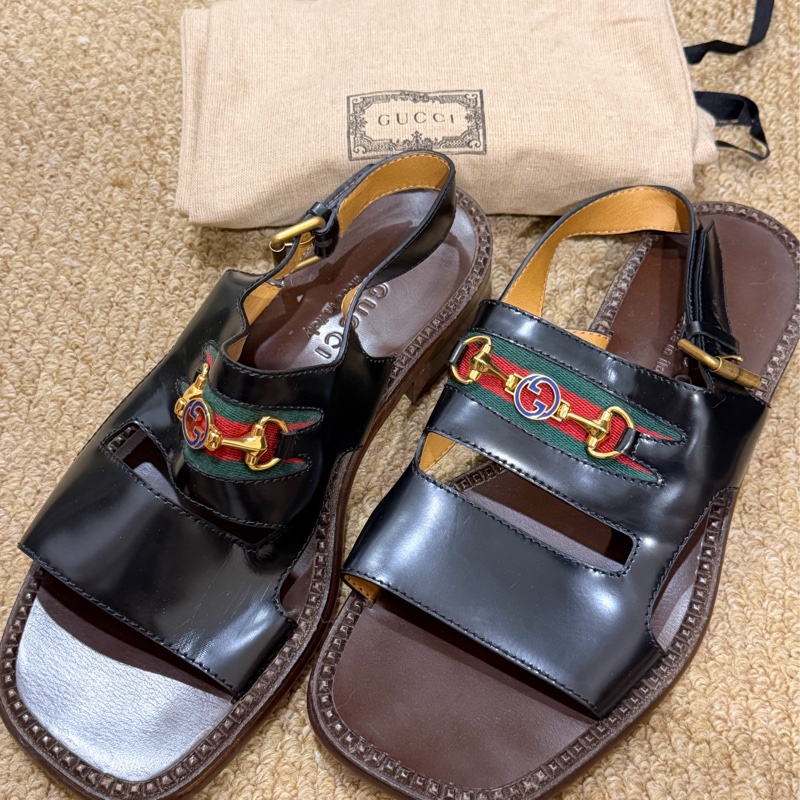 Gucci vintage horsebit sandal made in Italy-0