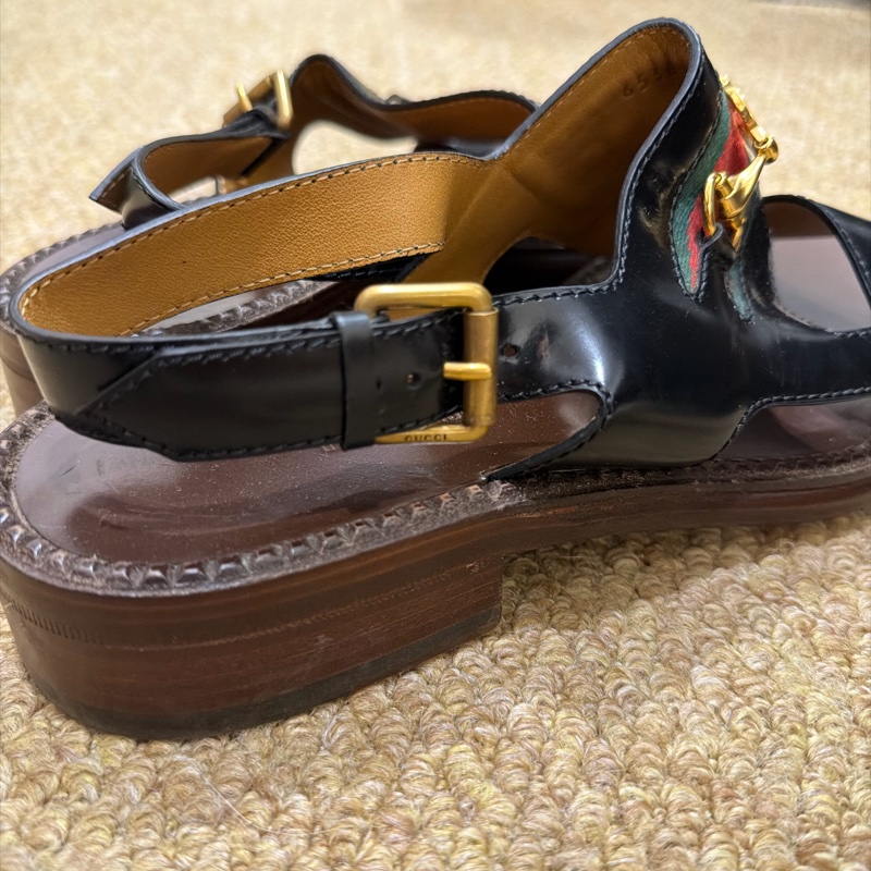 Gucci vintage horsebit sandal made in Italy-3