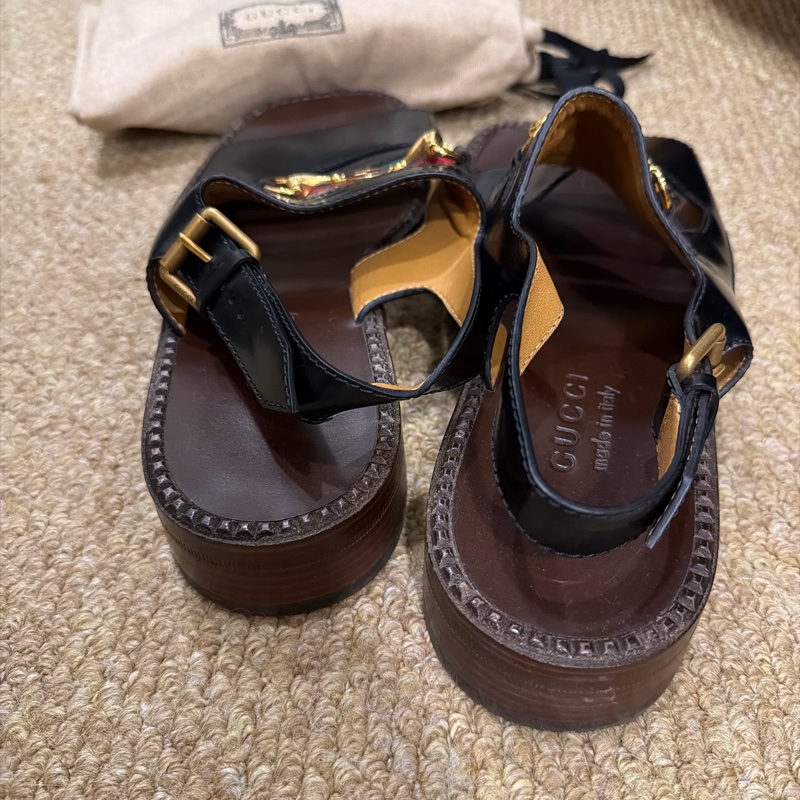 Gucci vintage horsebit sandal made in Italy-6