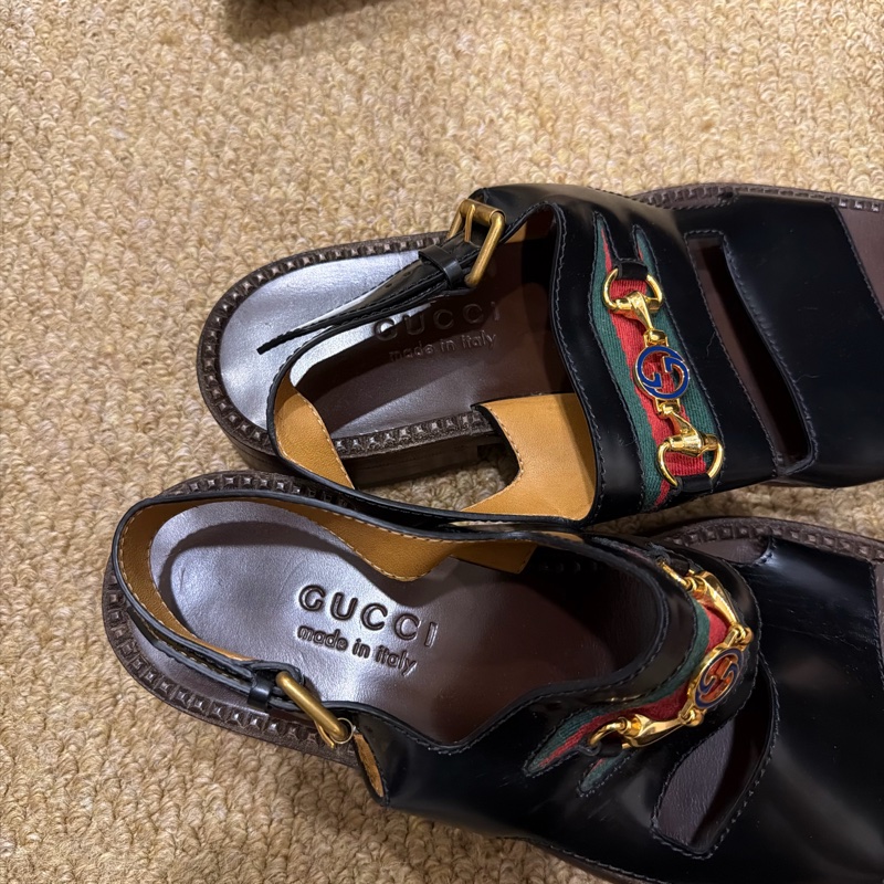 Gucci vintage horsebit sandal made in Italy-7