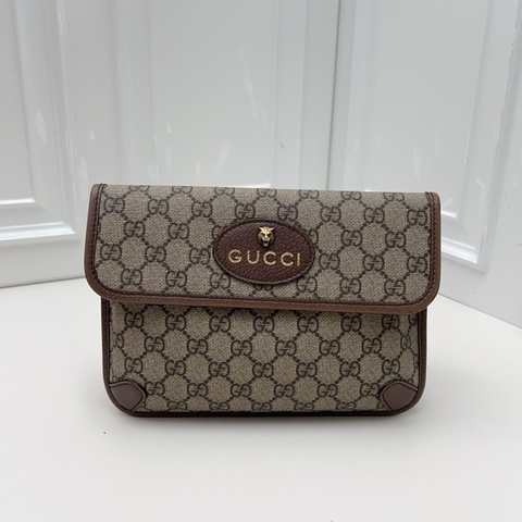 95新 GUCCI古馳 老花腰包