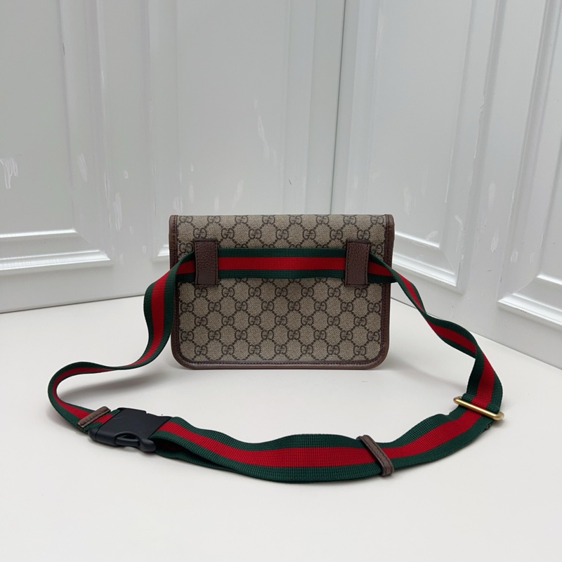 95新 GUCCI古馳 老花腰包-1