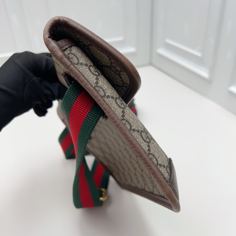 95新 GUCCI古馳 老花腰包-2