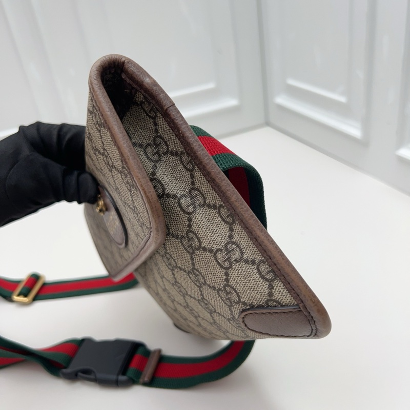 95新 GUCCI古馳 老花腰包-3