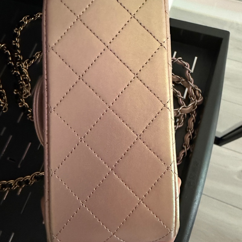 chanel minicoco美人魚粉 銀扣 方胖子-6