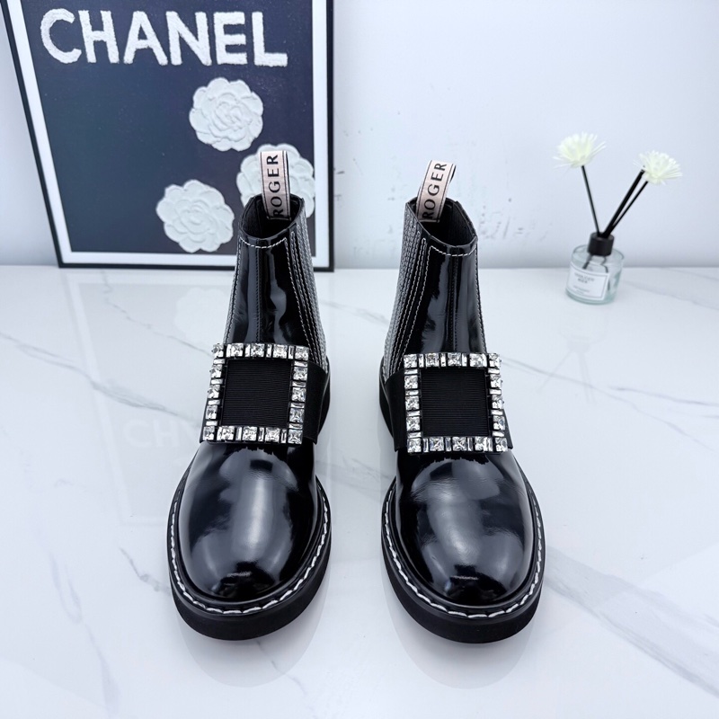 roger vivier 黑色钻扣短靴 38码 仅落地一次🧡-1