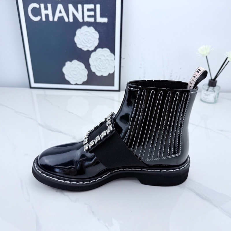 roger vivier 黑色钻扣短靴 38码 仅落地一次🧡-3