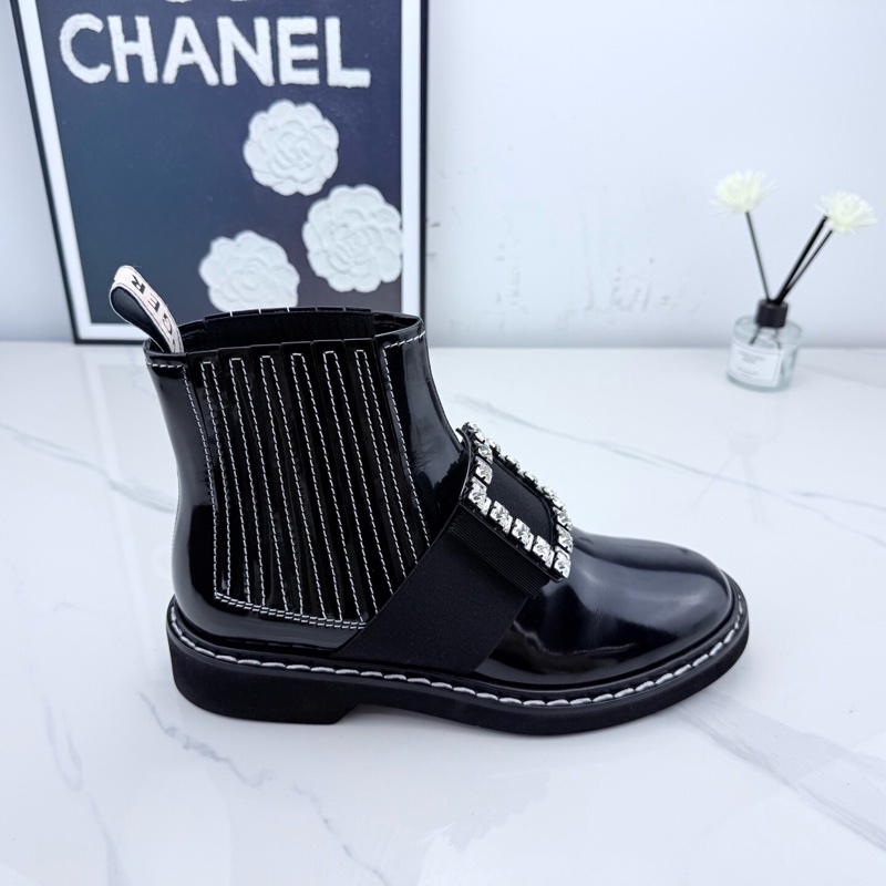 roger vivier 黑色钻扣短靴 38码 仅落地一次🧡-4