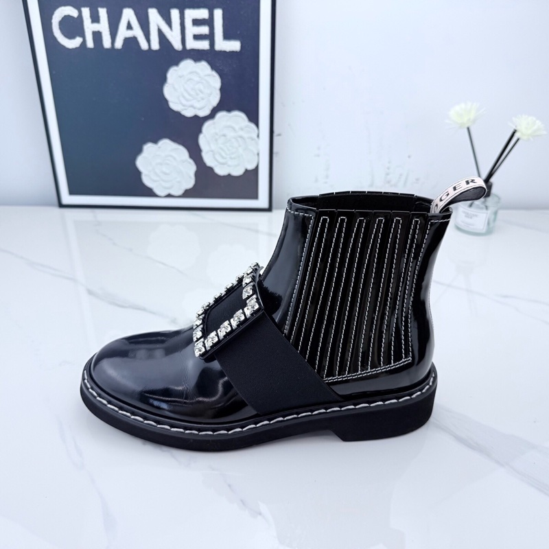 roger vivier 黑色钻扣短靴 38码 仅落地一次🧡-5