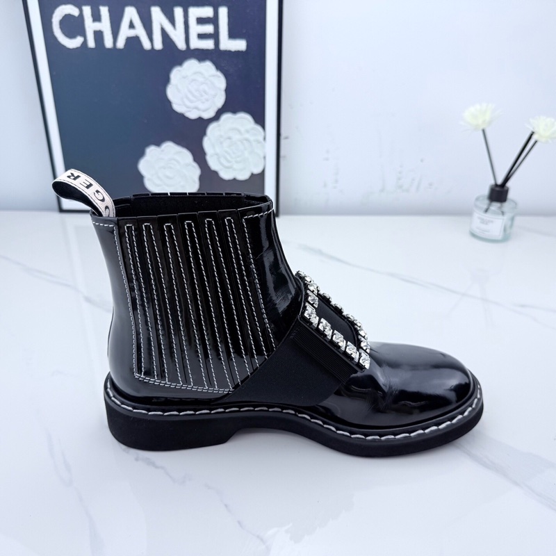 roger vivier 黑色钻扣短靴 38码 仅落地一次🧡-6
