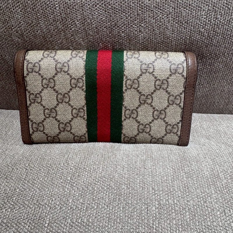 GUCCI  Ophidia GG 帆布長夾-1