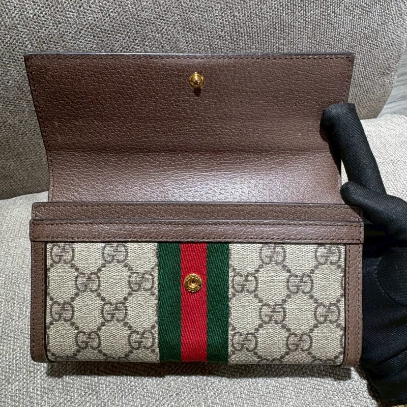 GUCCI  Ophidia GG 帆布長夾-6