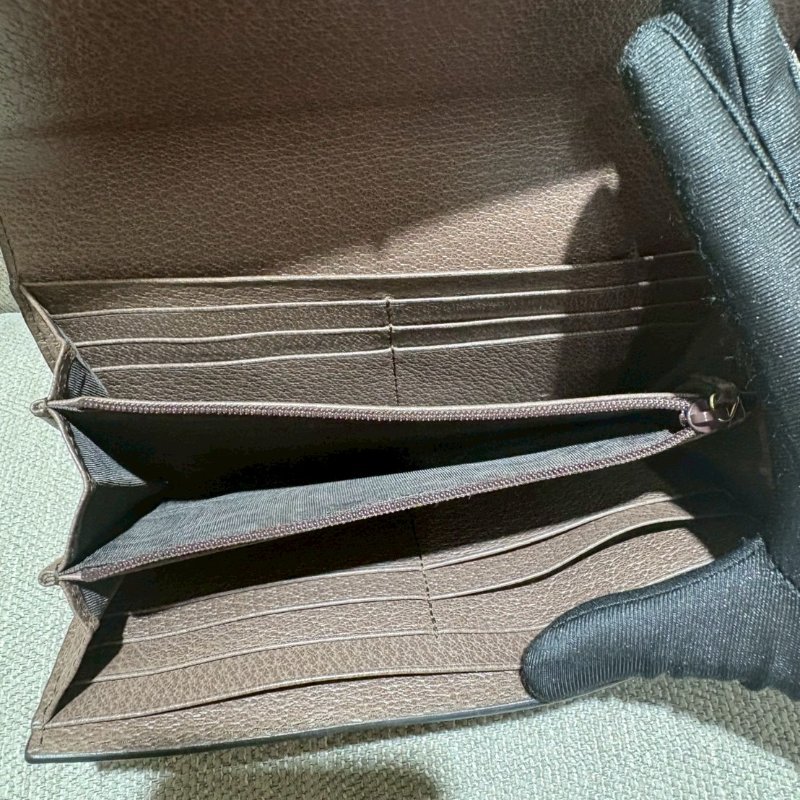 GUCCI  Ophidia GG 帆布長夾-7