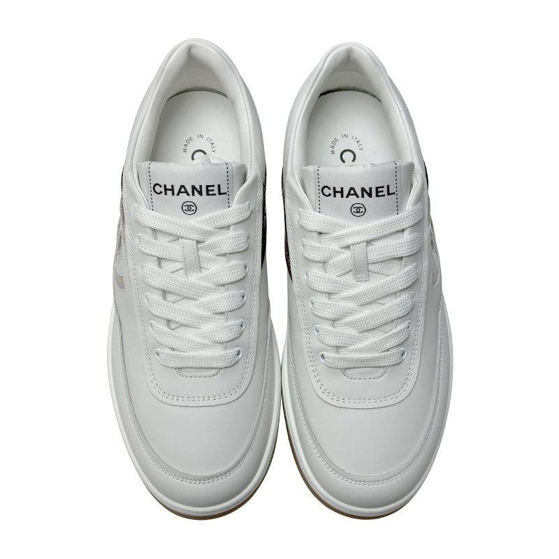 CHANEL 皮革低幫運動鞋 (意碼)-0