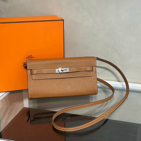 HERMES Kelly To Go - 金棕銀 K