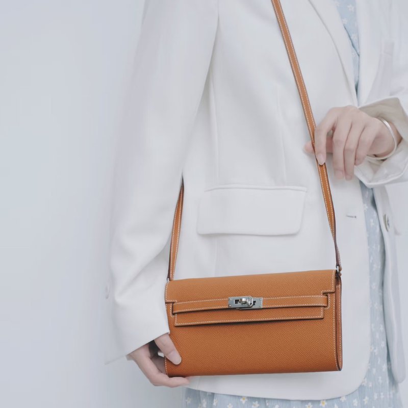 HERMES Kelly To Go - 金棕銀 K-1