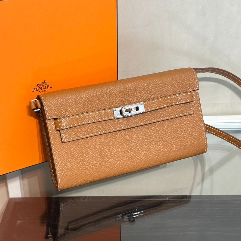 HERMES Kelly To Go - 金棕銀 K-2
