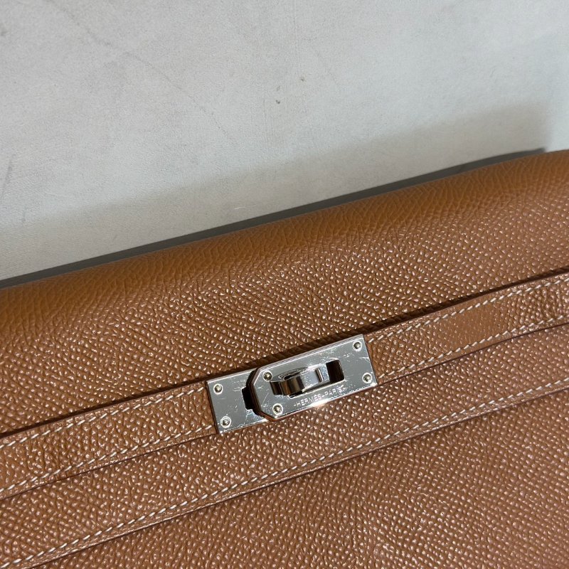 HERMES Kelly To Go - 金棕銀 K-8