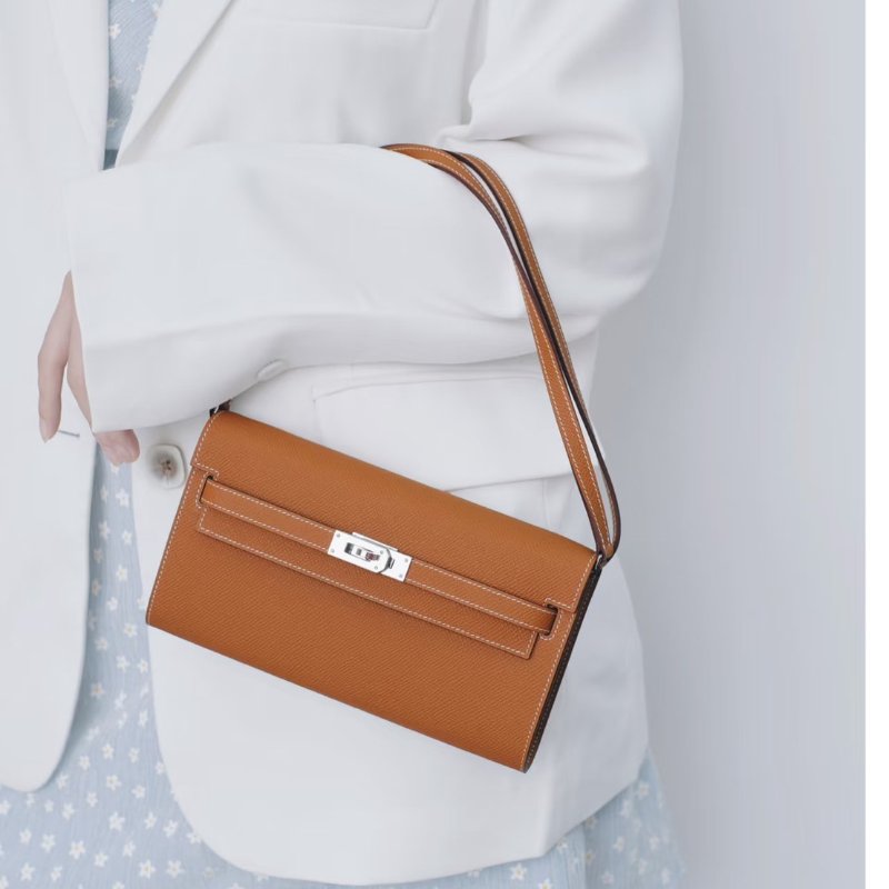 HERMES Kelly To Go - 金棕銀 K-11