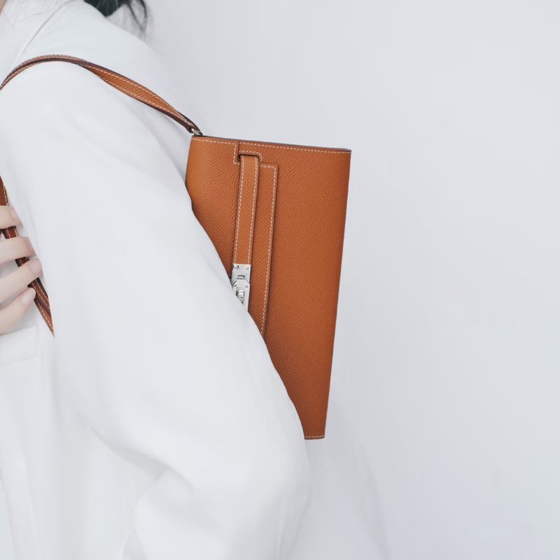 HERMES Kelly To Go - 金棕銀 K-12