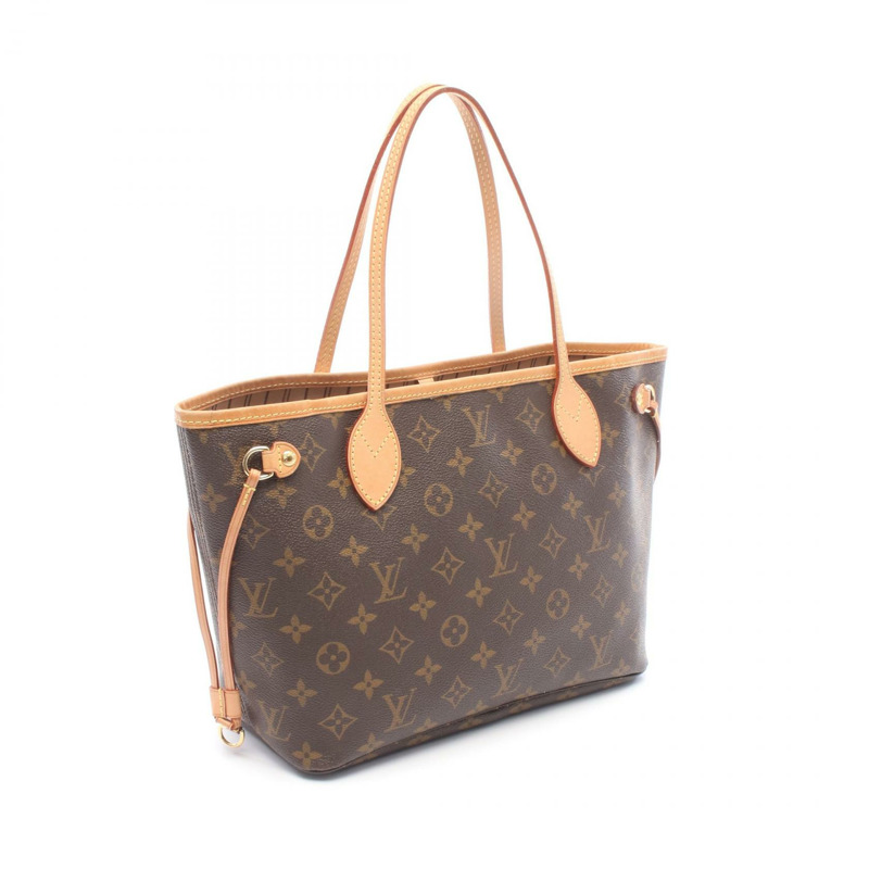 路易威登 Neverfull PM 單肩手提包 M40155 Monogram 帆布 棕色 二手-1