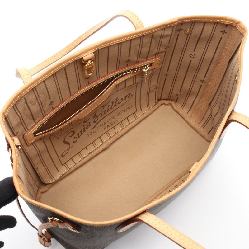 路易威登 Neverfull PM 單肩手提包 M40155 Monogram 帆布 棕色 二手-2