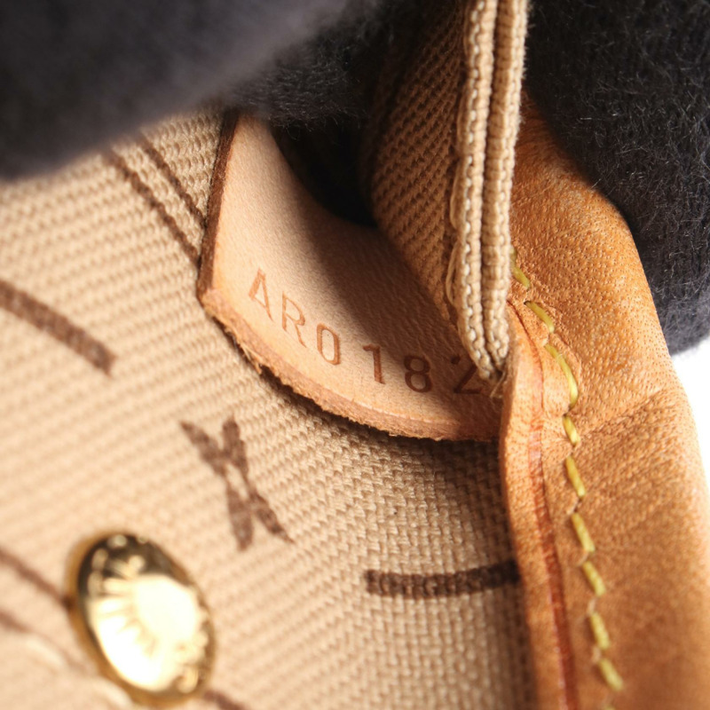路易威登 Neverfull PM 單肩手提包 M40155 Monogram 帆布 棕色 二手-4
