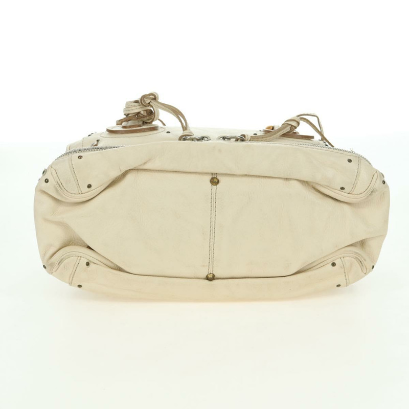【日本直送】Chloe Paddington 手提包 皮革 白色 銀色 正品 178520V-7