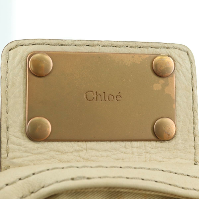 【日本直送】Chloe Paddington 手提包 皮革 白色 銀色 正品 178520V-25