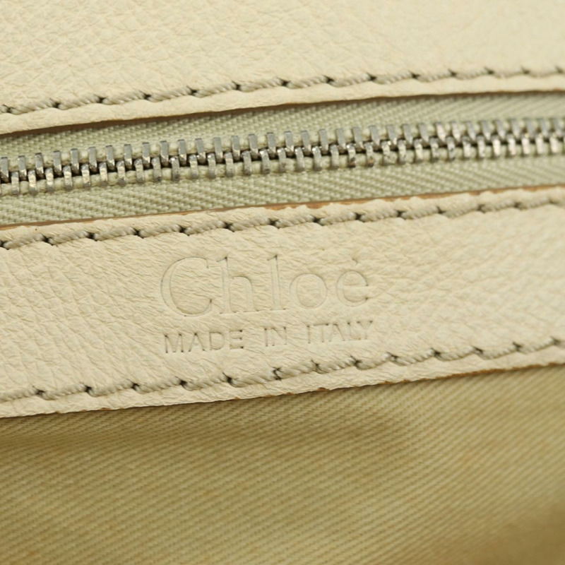 【日本直送】Chloe Paddington 手提包 皮革 白色 銀色 正品 178520V-26