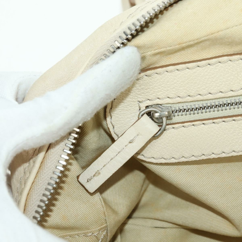 【日本直送】Chloe Paddington 手提包 皮革 白色 銀色 正品 178520V-29