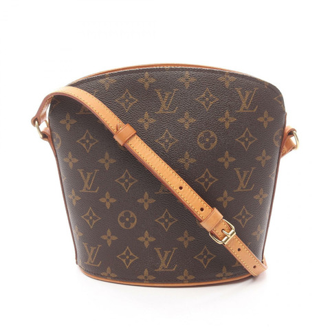 路易威登 Drouo 單肩包 M51290 Monogram 帆布皮革棕色二手女士