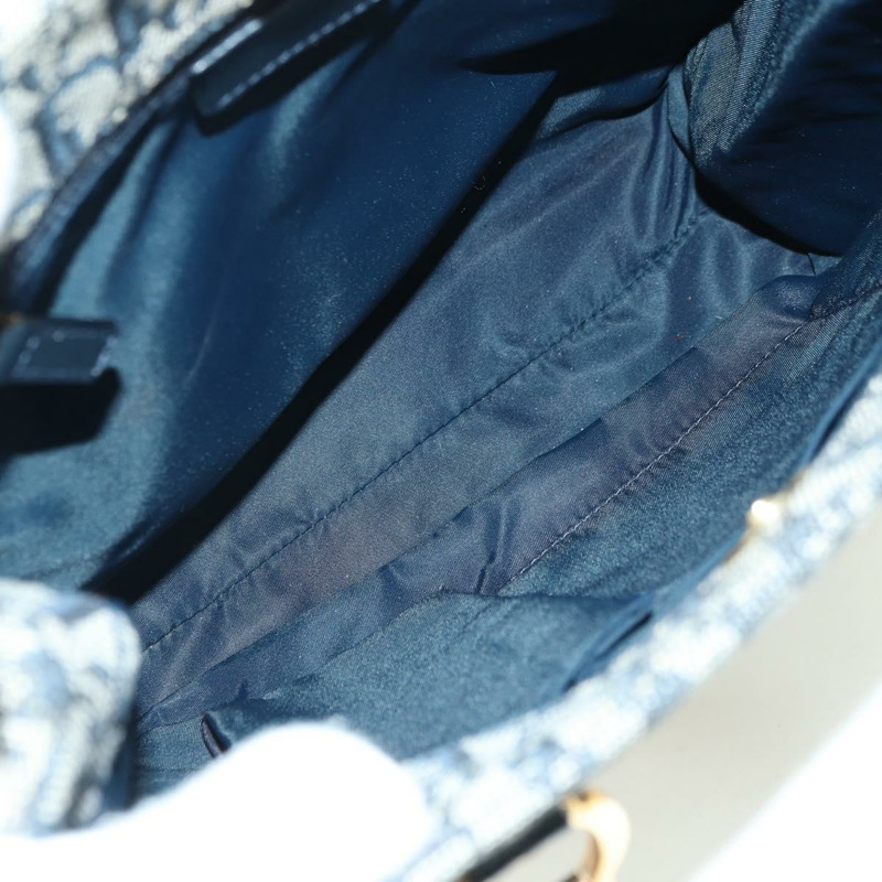 【日本直送】Christian Dior Trotter帆布手提包 海軍藍 金色 正品 ki6642V-9