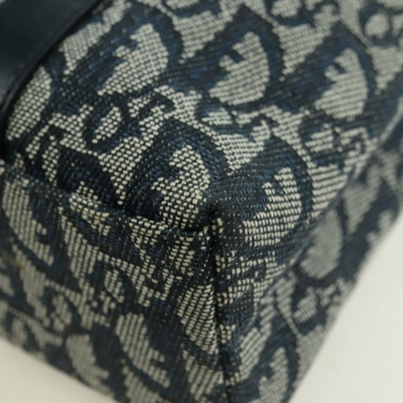 【日本直送】Christian Dior Trotter帆布手提包 海軍藍 金色 正品 ki6642V-16