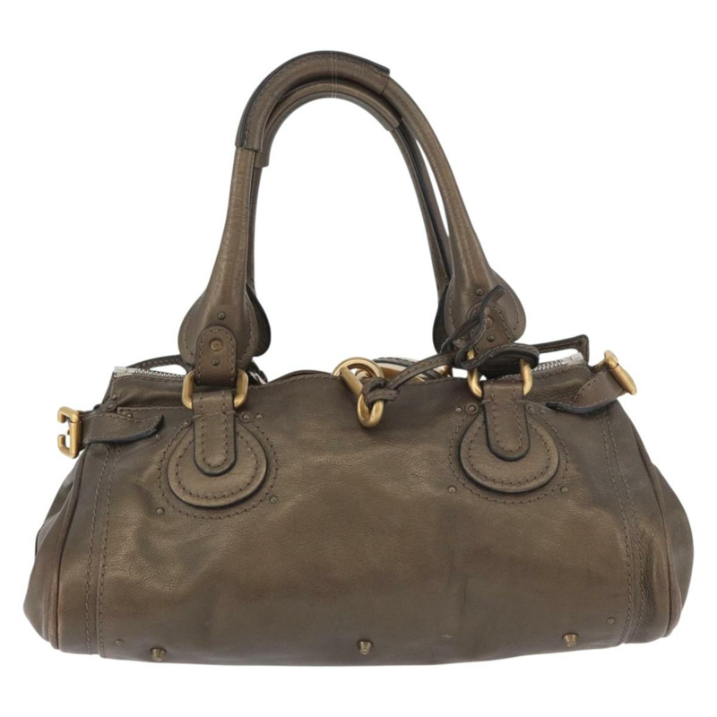 【日本直送】Chloe Paddington 手提包 皮革 金銀 正品 BA12531A-1