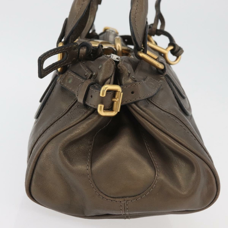 【日本直送】Chloe Paddington 手提包 皮革 金銀 正品 BA12531A-2