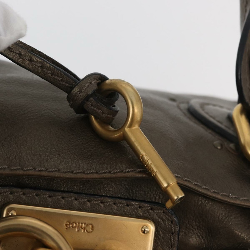 【日本直送】Chloe Paddington 手提包 皮革 金銀 正品 BA12531A-9