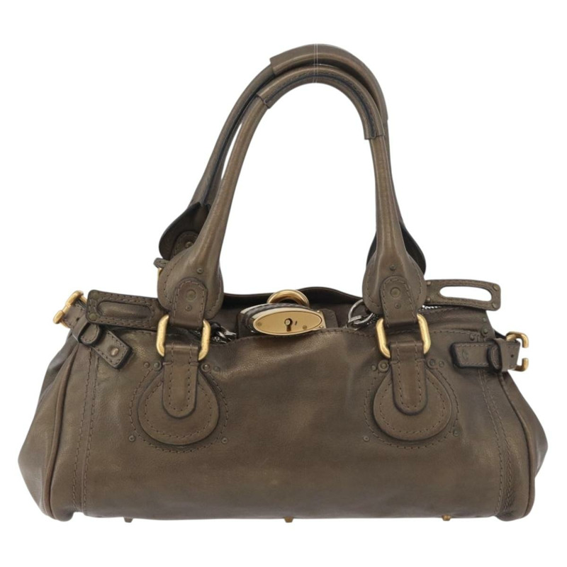 【日本直送】Chloe Paddington 手提包 皮革 金銀 正品 BA12531A-12