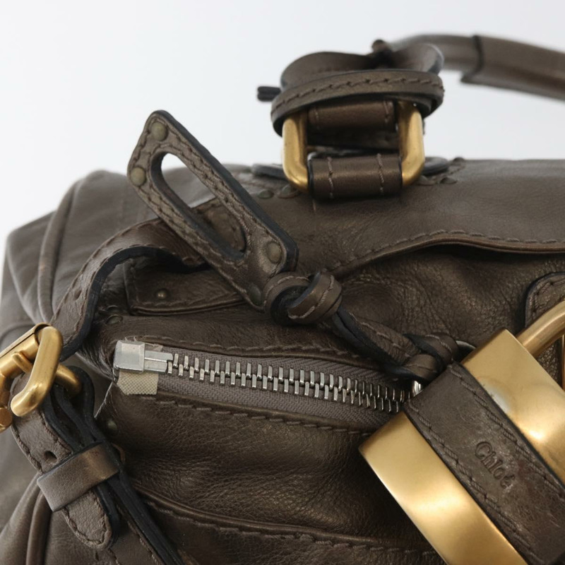 【日本直送】Chloe Paddington 手提包 皮革 金銀 正品 BA12531A-17