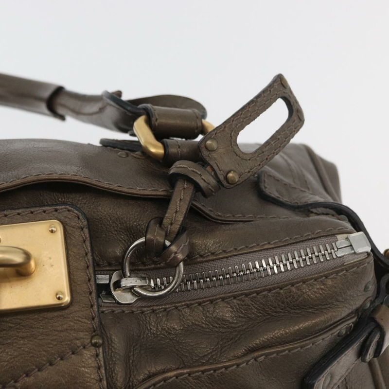 【日本直送】Chloe Paddington 手提包 皮革 金銀 正品 BA12531A-18