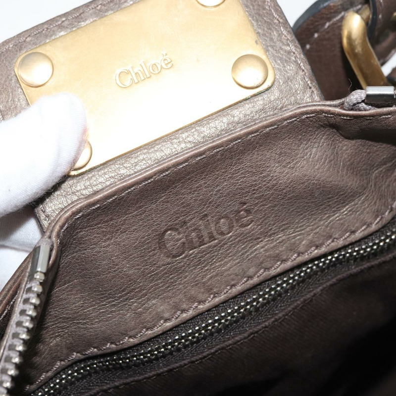 【日本直送】Chloe Paddington 手提包 皮革 金銀 正品 BA12531A-19