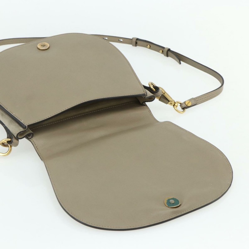 【日本直送】Chloe Nile 手提包 皮革 兩用 灰色 金色 正品 179156A-18