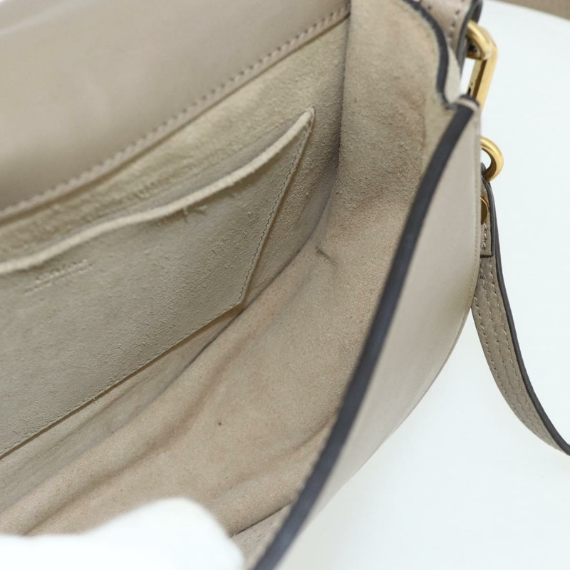 【日本直送】Chloe Nile 手提包 皮革 兩用 灰色 金色 正品 179156A-20
