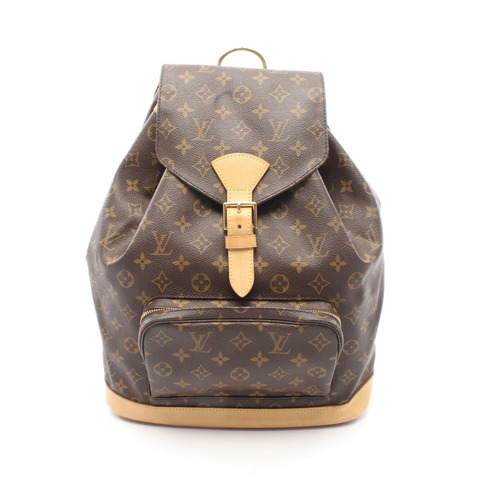 路易威登 Montsouris GM 雙肩包 M51135 Monogram 帆布 棕色 二手