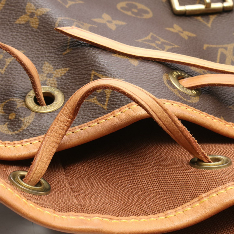 路易威登 Montsouris GM 雙肩包 M51135 Monogram 帆布 棕色 二手-10