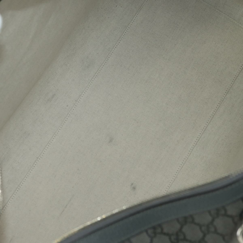 【日本直送】GUCCI GG Supreme Ophidia 波士頓包 PVC 灰銀色 724612 Auth mr2423M-10