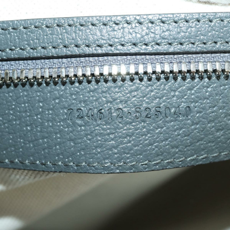 【日本直送】GUCCI GG Supreme Ophidia 波士頓包 PVC 灰銀色 724612 Auth mr2423M-11