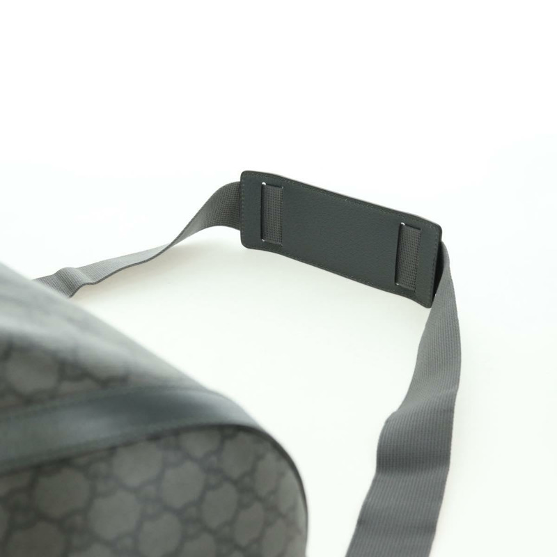 【日本直送】GUCCI GG Supreme Ophidia 波士頓包 PVC 灰銀色 724612 Auth mr2423M-14