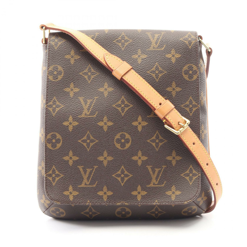 路易威登 Musette Salsa 短版肩背包 M51258 Monogram 帆布 棕色 二手-0